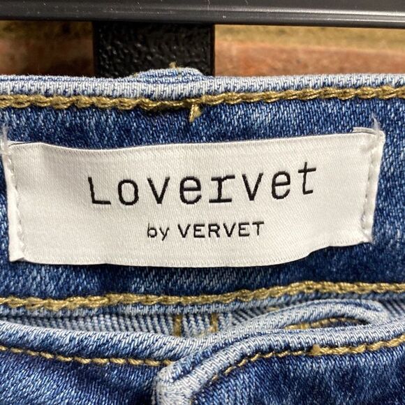 Lovervet by Vervet High Rise Crop Side Slit Jeans Size 25 NEW - Picture 3 of 8